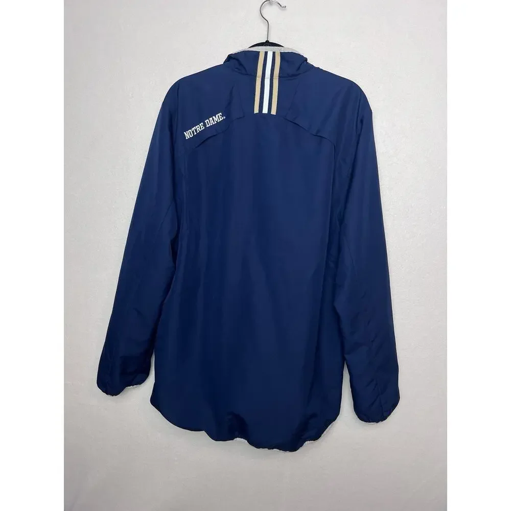 Notre Dame Adidas Climaproof Long Sleeve Quarter Zip Pullover Men's Size Large